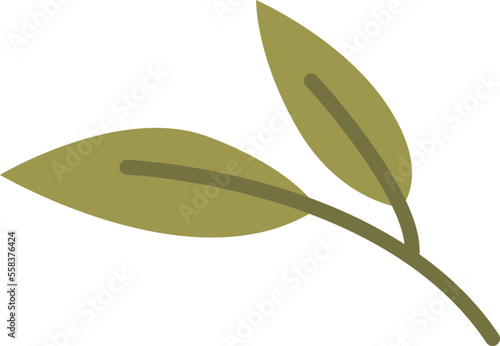 Leaf flat icon Decor for birdhouse