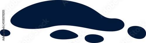 Ink blot flat icon Office stationery