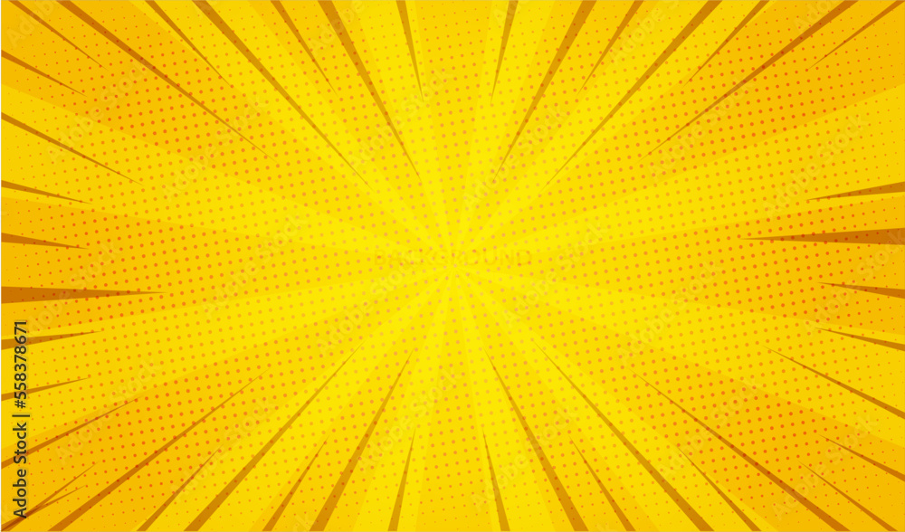Obraz premium yellow sun rays, Abstract orange background with waves, Abstract orange background