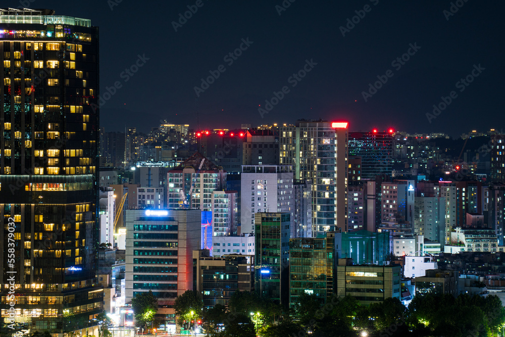 Night view around Seoul, Korea