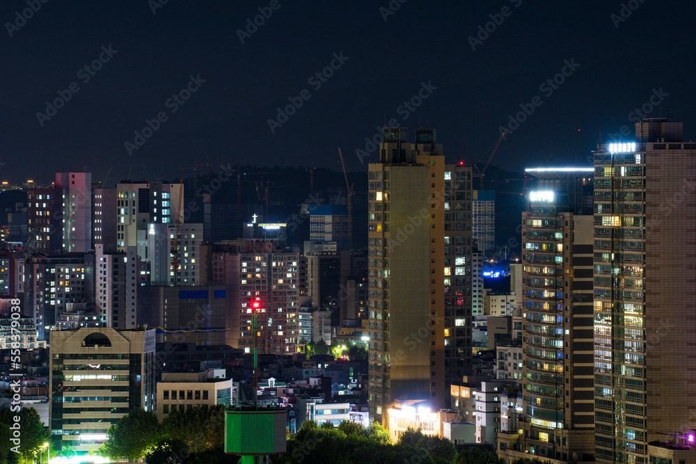 Night view around Seoul, Korea