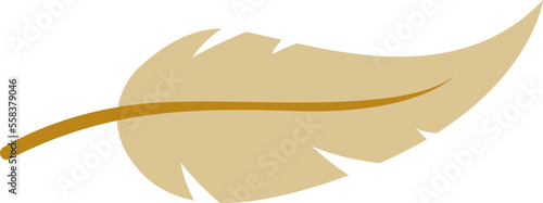 Feather flat icon Old stationery equipment