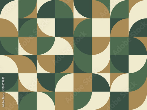 Abstract background design in minimalistic Bauhaus style. Vector pattern with muted colors or earth tone. ready to use for textile, cloth, wrap and other.