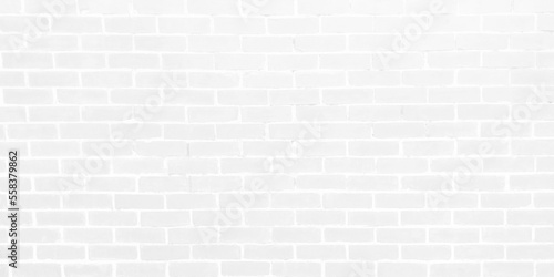 Clean white brick wall texture