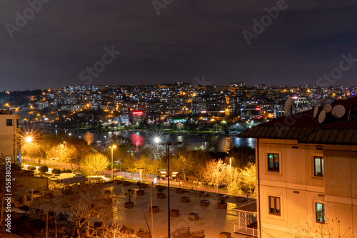 Istanbul Golden Horn VIew at night