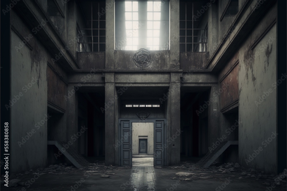 custom made wallpaper toronto digital4K Abandoned building interior, Landscape, Beautiful