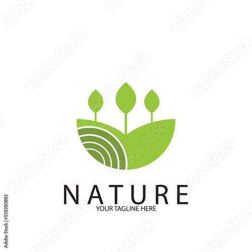 green climb nature icon vector illustration template design