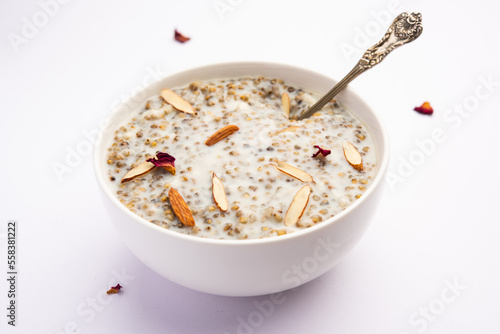 Kodo foxtail millet kheer or varagu arisi payasam is a popular Indian dessert