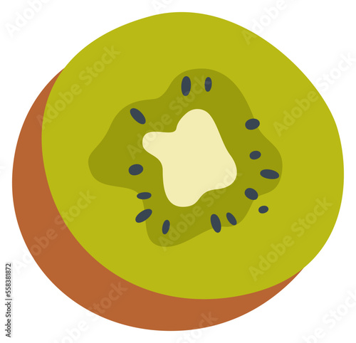 Kiwi flat icon Allergen food