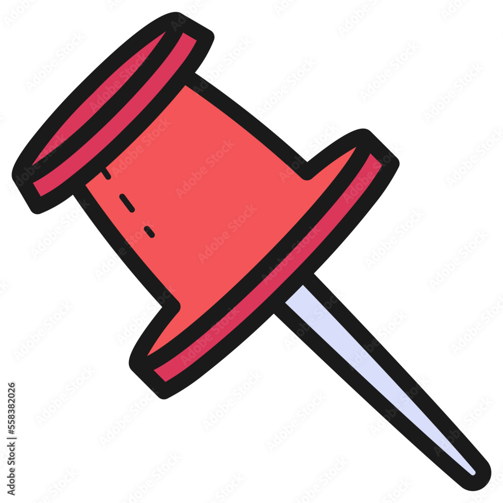 Obraz premium push pin icon