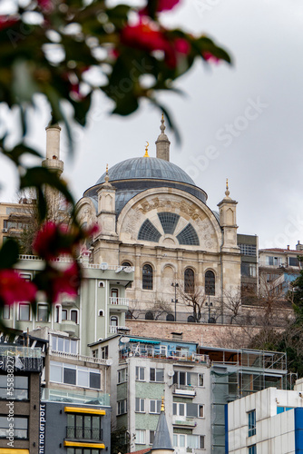View of Cihangir Mosque in Istanbul, Turkey