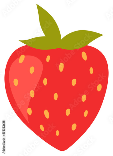 Strawberry flat icon Allergen food