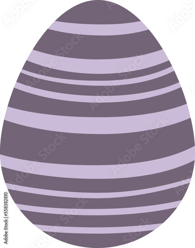 Easter decorative eggs flat icon