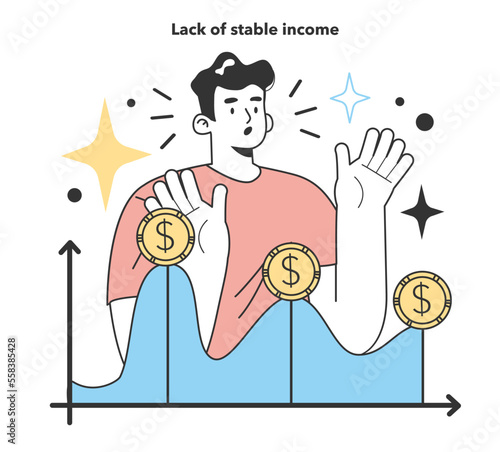 Lack of stable income for small business. Fears and concerns about starting