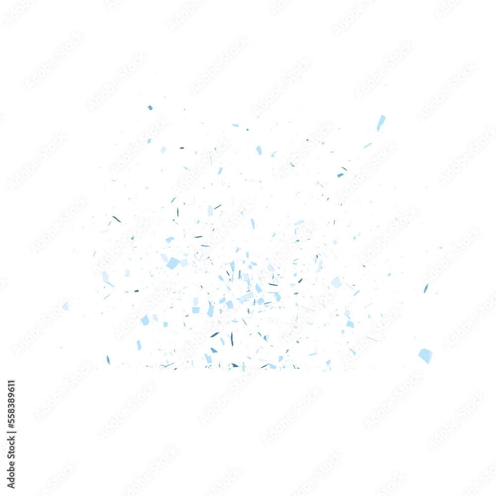 Cartoon glass debris isolated transparent backgound 3d rendering Cartoon glass debris isolated transparent backgound 3d rendering