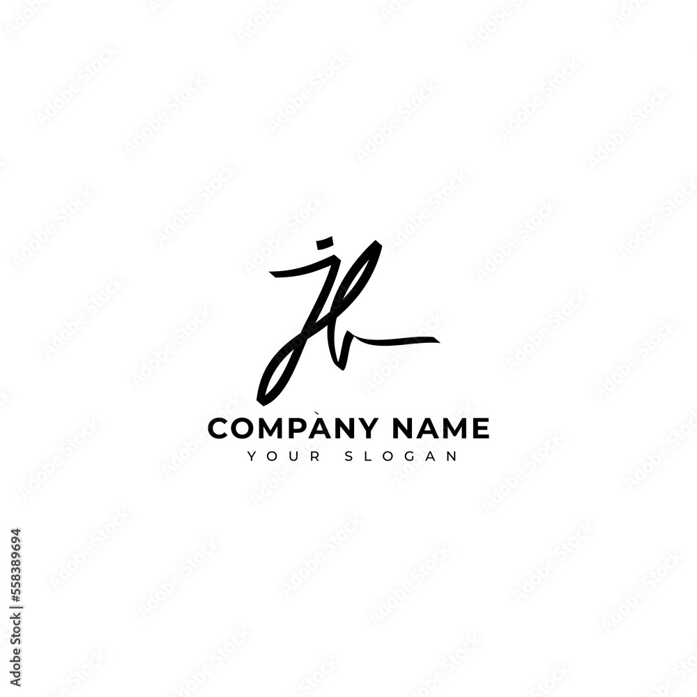 Jb Initial signature logo vector design