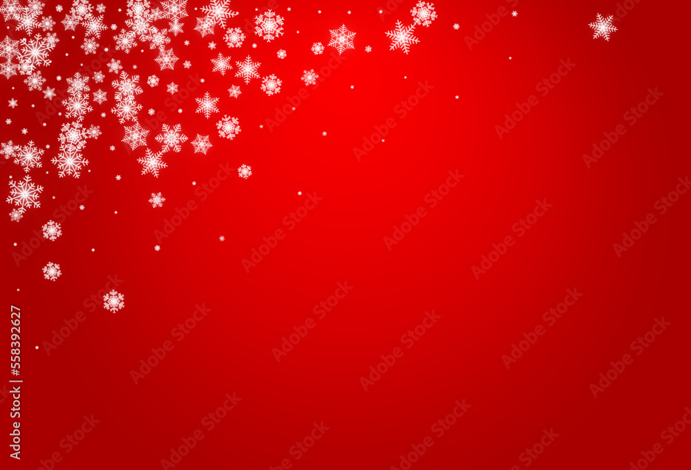 Silver Snow Vector Red Background. Light Gray Silver Snow Vector Red Background. Light Gray