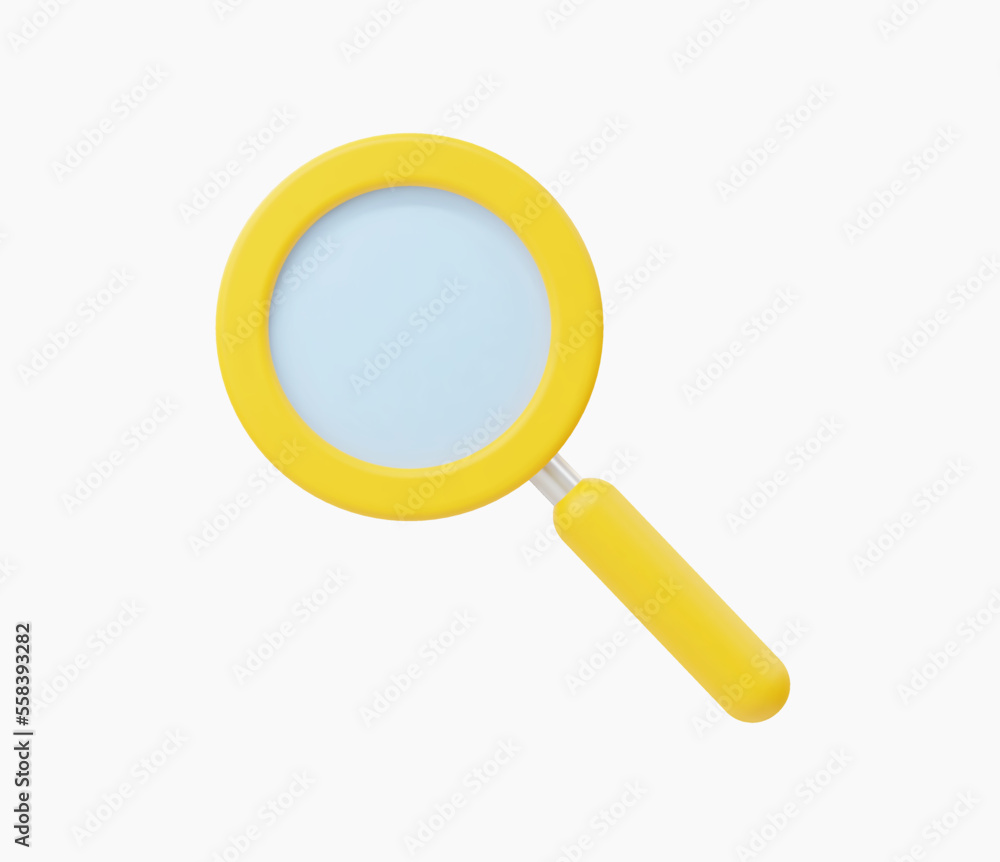3d Realistic Magnifying glass vector illustration 3d Realistic Magnifying glass vector illustration