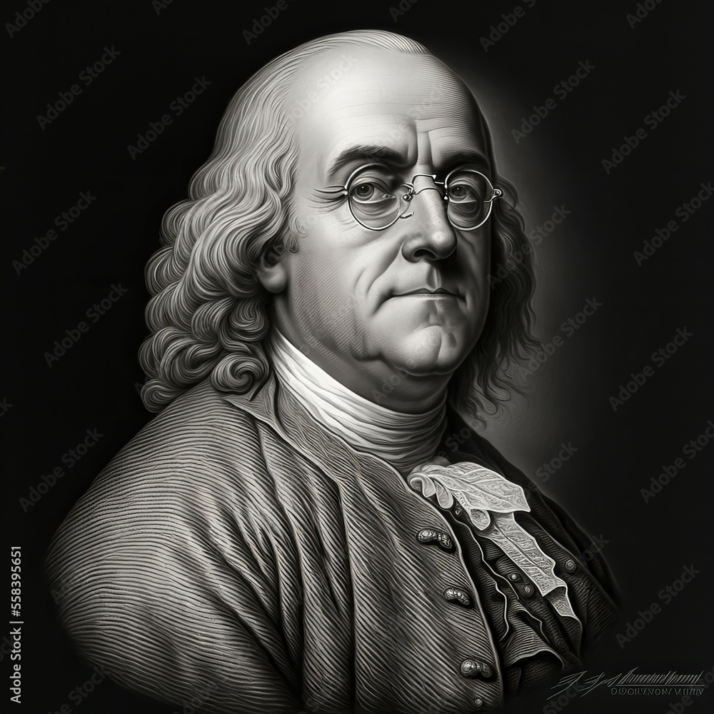 benjamin franklin Stock Illustration