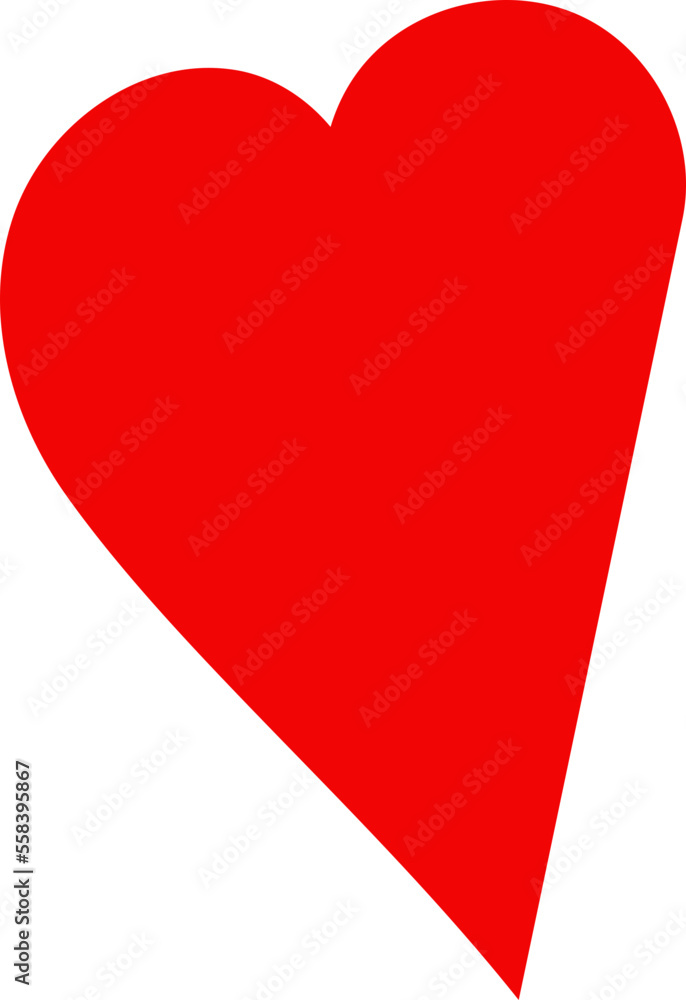 Obraz premium An abstract transparent heart shape design element.