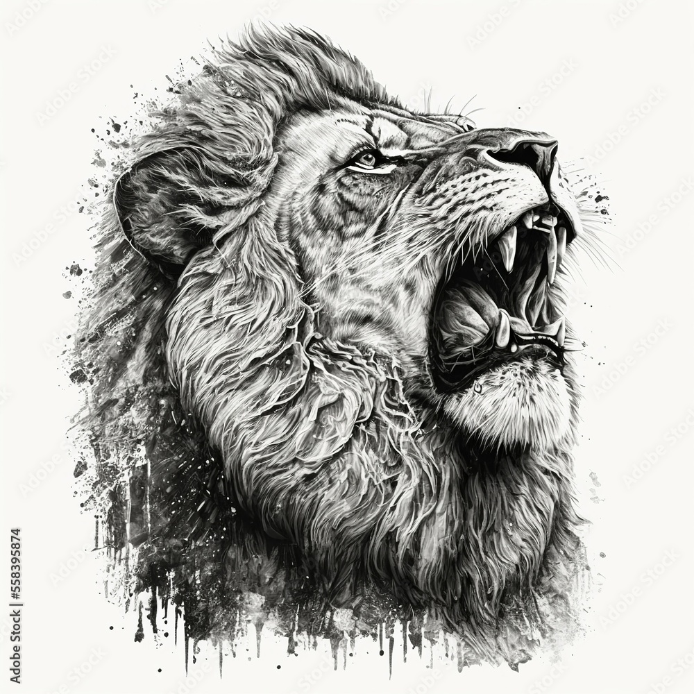 Art, Carved   Roaring Lion
