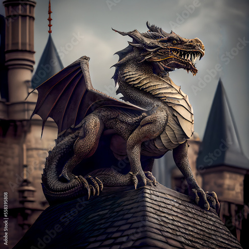 Dragon on the roof. © Stella