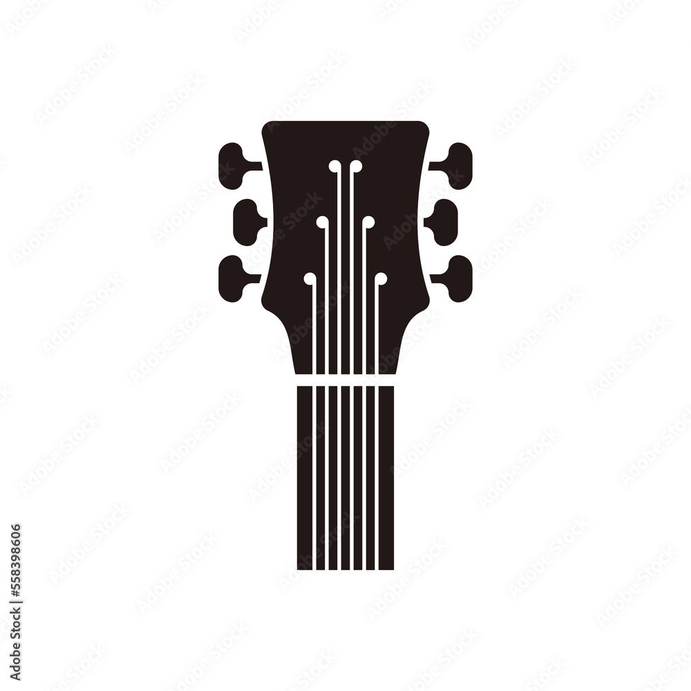 Obraz premium Guitar logo design icon and symbol vector