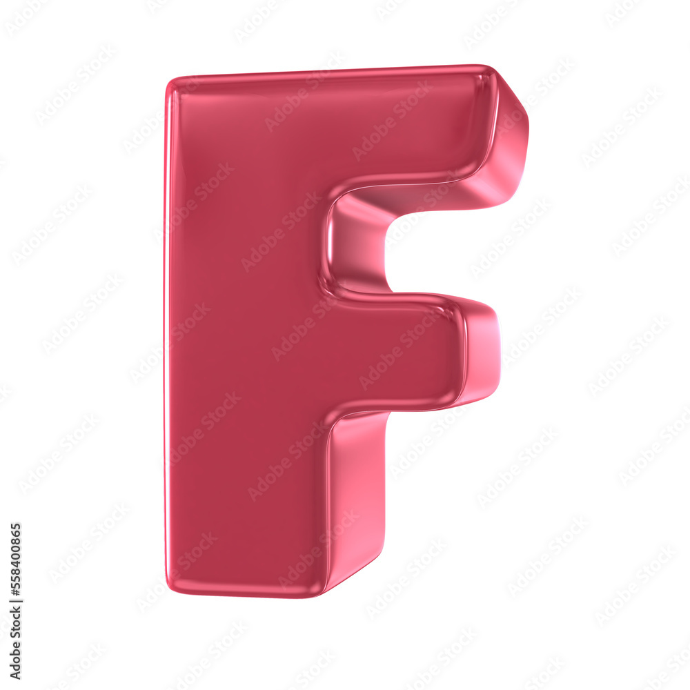 Latter And Number 3D RED Latter And Number 3D RED