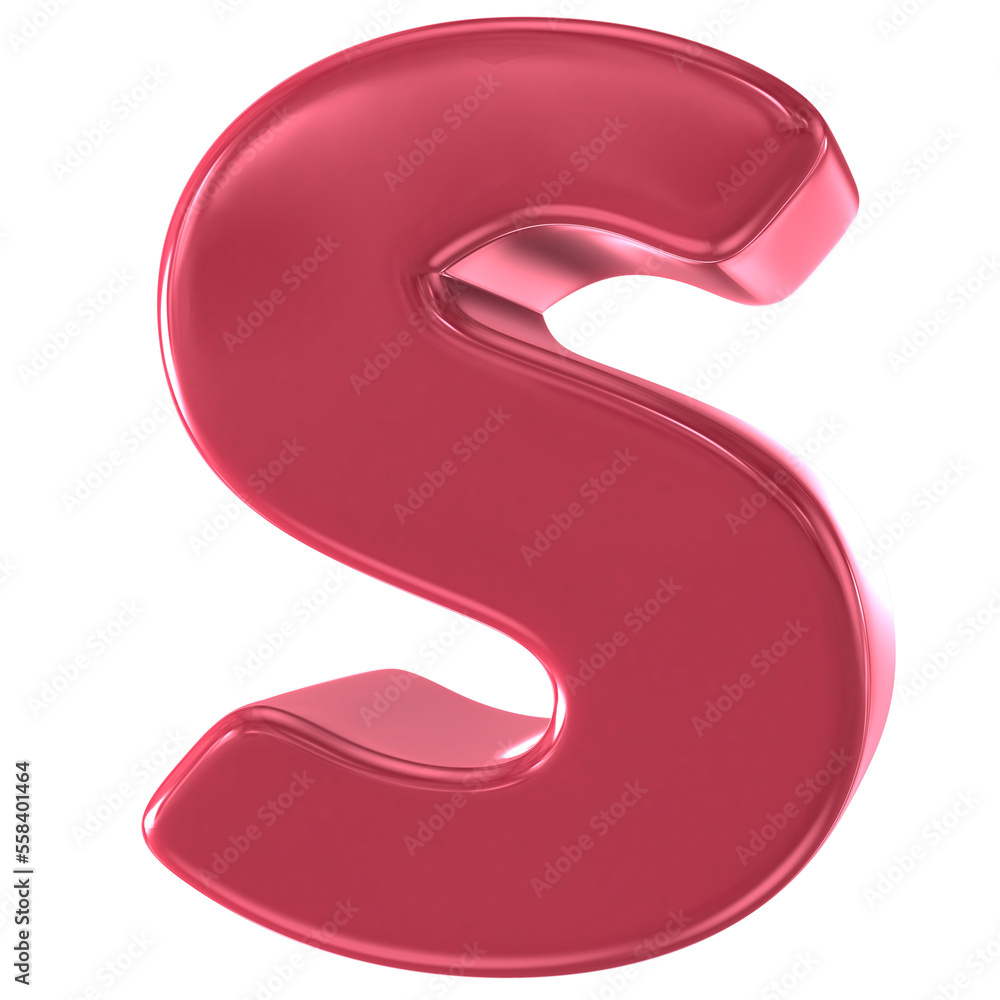 Latter And Number 3D RED