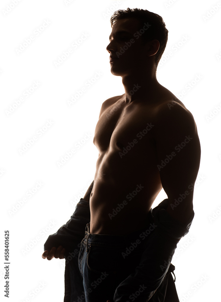 Fototapeta premium Portrait of athletic young man