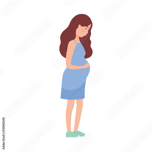 pregnant woman standing