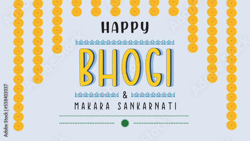 Happy Bhogi Festival greeting, Lohri Greeting photo