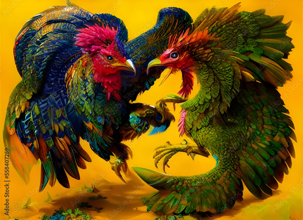roosters fight