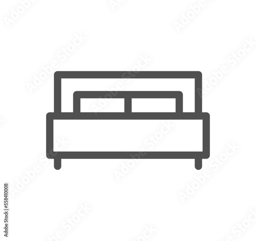 Furniture and household related icon outline and linear vector.