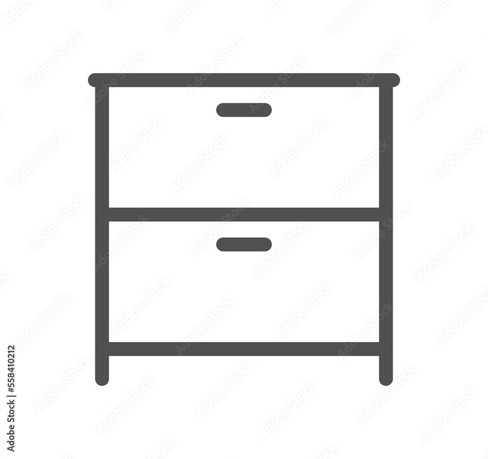 Furniture and household related icon outline and linear vector. Furniture and household related icon outline and linear vector.