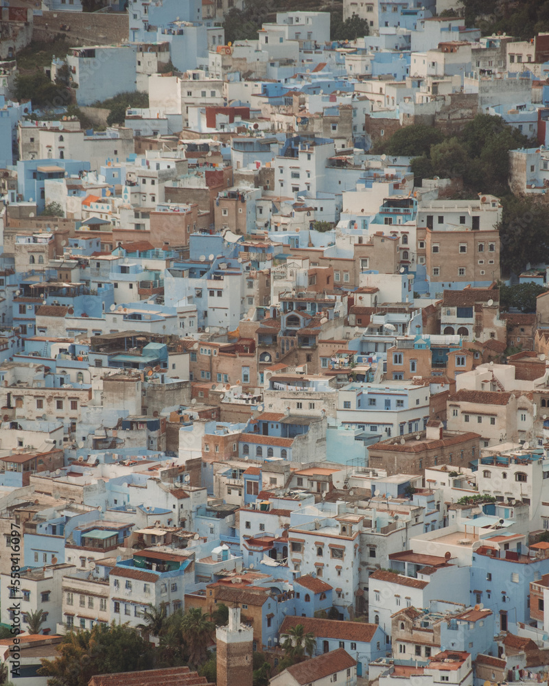 City View in Chefchaouen, Morocco