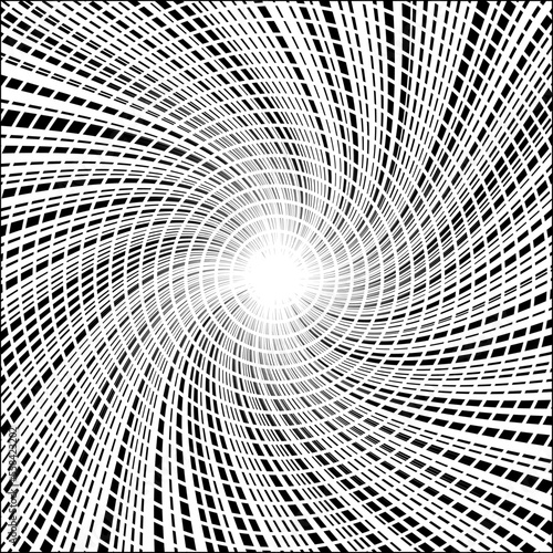 A Curved Comic and Cartoon Background Effect 