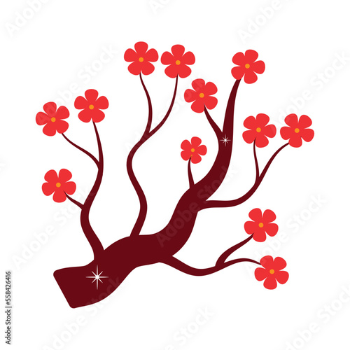 plum branch icon