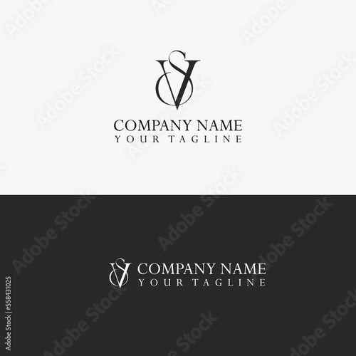 Letter V and S vector logo with exclusive concept.