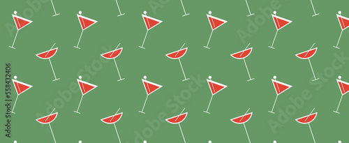 pattern cocktails collection, alcoholic and non-alcoholic summer drinks with ice cubes of lemon, lime, and mint. Whiskey with ice, tequila, vodka, sambuca, mojito. Vector illustration 