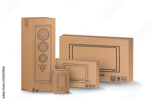 Wooden Euro pallet balls isolated on white background vector illustration