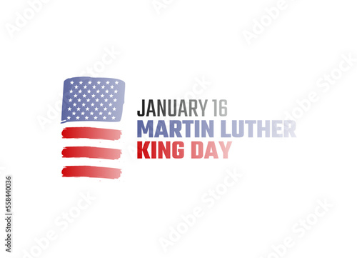 vector graphic of MLK day good for MLK day celebration. flat design. flyer design.flat illustration.