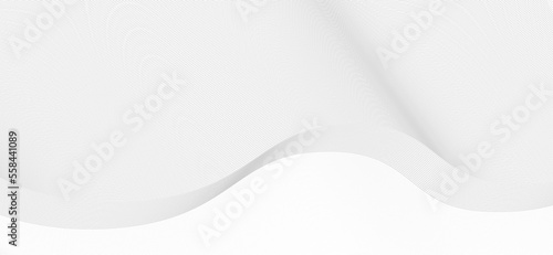 Subtle gray background with thin undulated lines. Vector pattern