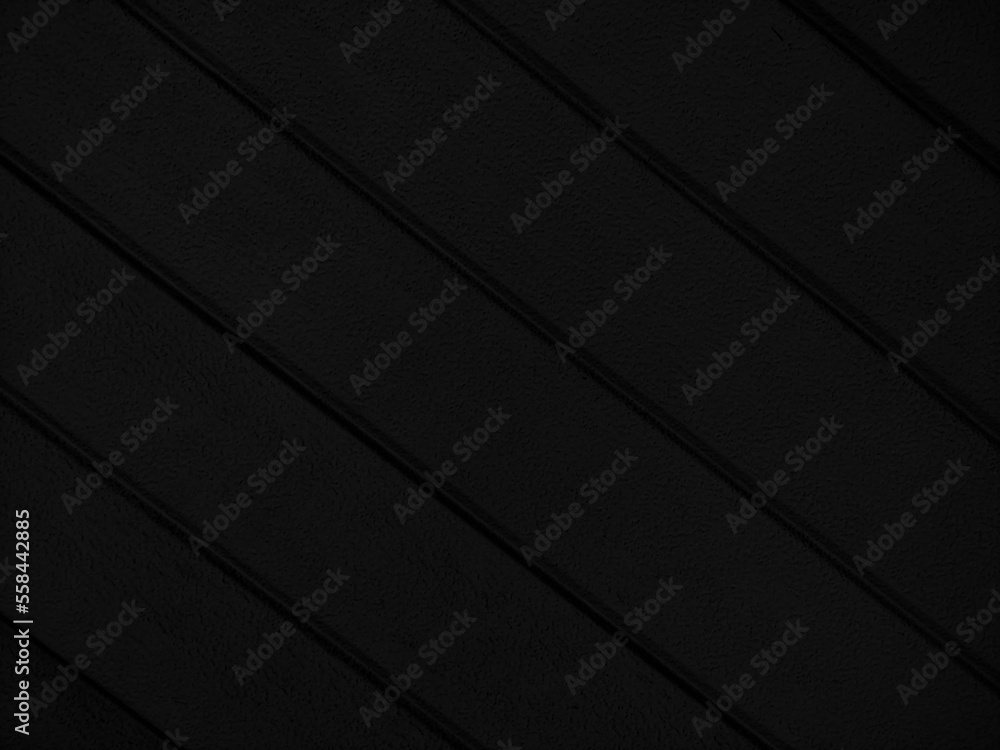 Dark black texture with diagonal lines. Black wall background Dark black texture with diagonal lines. Black wall background