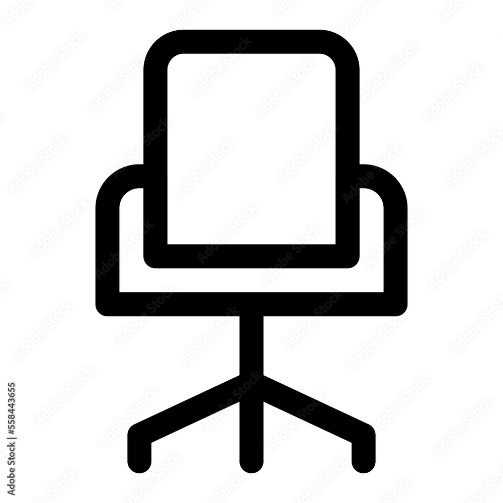 Chair icon line isolated on white background. Black flat thin icon on modern outline style. Linear symbol and editable stroke. Simple and pixel perfect stroke vector illustration Chair icon line isolated on white background. Black flat thin icon on modern outline style. Linear symbol and editable stroke. Simple and pixel perfect stroke vector illustration