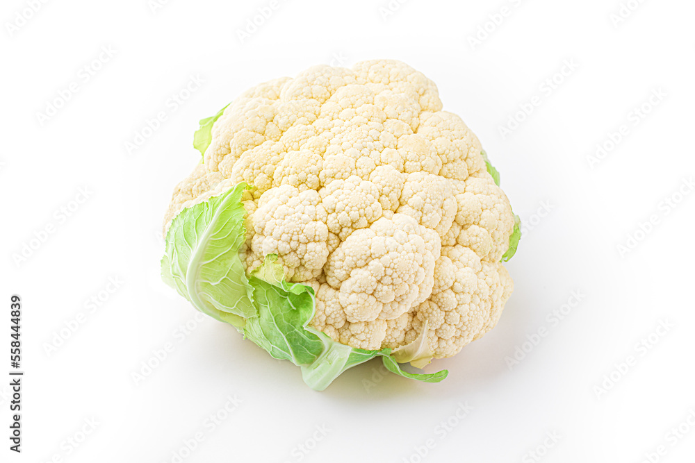 Fresh cauliflower isolated on white background Fresh cauliflower isolated on white background