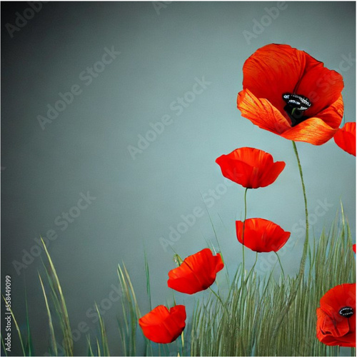 Hintergrund Klatschmohn