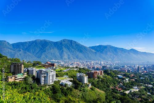 view of the Caracas city in Venezuela