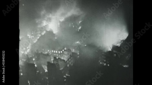 Germany 1943, Bombing of Dresden in world war ii photo