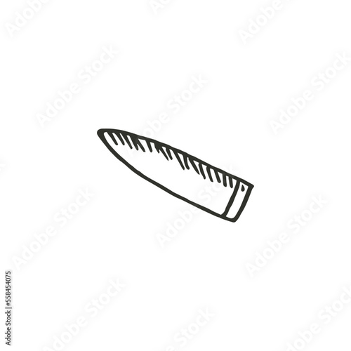 Bullet. Hand drawn vector illustration isolated